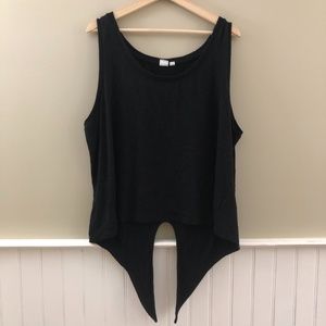 3/$25 💖 Black Knit Tie-back Tank Top